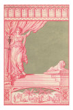Classic Caryatid and Lion Statue Prints