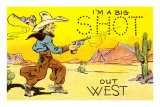 I'M a Big Shot Cartoon Print