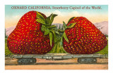 Mammoth Strawberry on Traincar, Oxnard, California Posters
