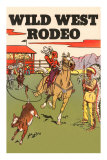 Wild West Rodeo, Calf Roping Poster