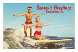 Surfers, Carpinteria Poster