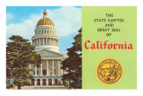 Capitol and Seal, Sacramento Posters