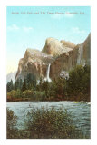 Bridal Veil Falls, Yosemite, Californie Affiche