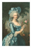 Woman in Blue Poster