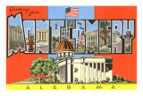 Greetings from Montgomery, Alabama Print
