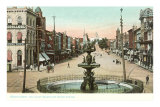 Early Street Scene, Montgomery, Alabama Posters