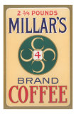 Millar's Coffee Label Posters