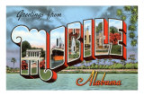 Greetings from Mobile, Alabama Print