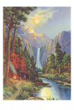 Camping by a Mountain Stream Prints Camping by a Mountain Stream Prints