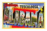 Saludos desde Tuscaloosa, Alabama Lámina Saludos desde Tuscaloosa, Alabama Lámina