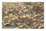 Aerial View of Birmingham, Alabama Posters