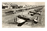 Randolph Field, Texas, with Fighter Planes - Posterler Randolph Field, Texas, with Fighter Planes - Posterler