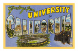Greetings from Berkeley, California Poster