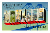 Greetings from Oakland, California Posters