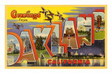 Greetings from Oakland, California Kunstdrucke