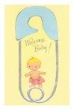 Welcome Baby, Large Safety Pin Posters