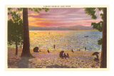 Beach at Lake Tahoe Pósters