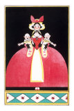 Woman Holding Squalling Twins Baby Prints