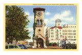 Clock Tower, El Tejon Hotel, Bakersfield, California Posters
