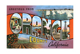 Greetings from Orange County, California Láminas