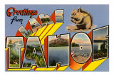 Greetings from Lake Tahoe Posters