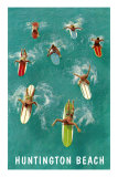 Surfers, Huntington Beach, California Poster Surfers, Huntington Beach, California Poster