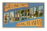Greetings from Flushing, Long Island, New York Prints