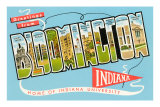 Greetings from Bloomington, Indiana Pósters