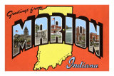 Greetings from Marion, Indiana Poster