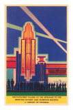 Entrée art déco, Exposition universelle de Chicago Posters