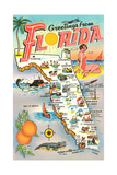 Map of Florida Pósters