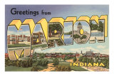 Greetings from Marion, Indiana Posters