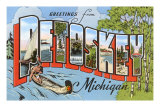 Greetings from Petoskey, Michigan Prints