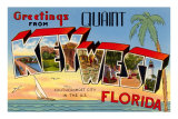 Greetings from Key West, Florida Prints