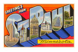 Greetings from St. Paul, Minnesota Prints