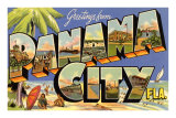 Greetings from Panama City, Florida Posters