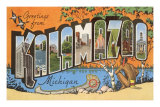 Greetings from Kalamazoo, Michigan Posters