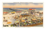 Pier, Beach, Pensacola. Florida Poster