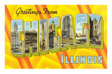 Greetings from Chicago, Illinois Posters