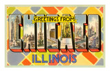 Greetings from Chicago, Illinois Posters
