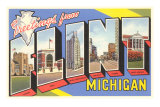 Greetings from Flint, Michigan Poster