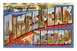 Greetings from Pikes Peak Region, Colorado Poster