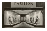 Mode, mannequins en vitrine Poster