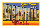 Greetings from Springfield, Massachusetts Poster