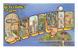 Greetings from Georgia Posters