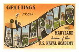 Greetings from Annapolis, Maryland Prints