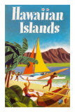 Hawaiian Islands Poster Posters