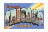 Souvenirs de Chicago, Illinois Posters