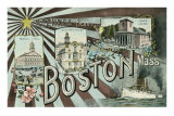 Greetings from Boston Poster