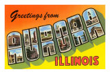 Greetings from Aurora, Illinois Posters